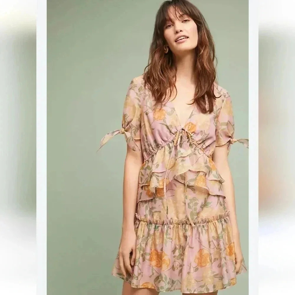 Anthropologie Madaket Petite Dress by Finders - Picture 1 of 9